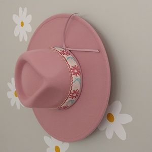 🌟HOST PICK🌟 Lizard Thicket Pink Flower Band Fedora